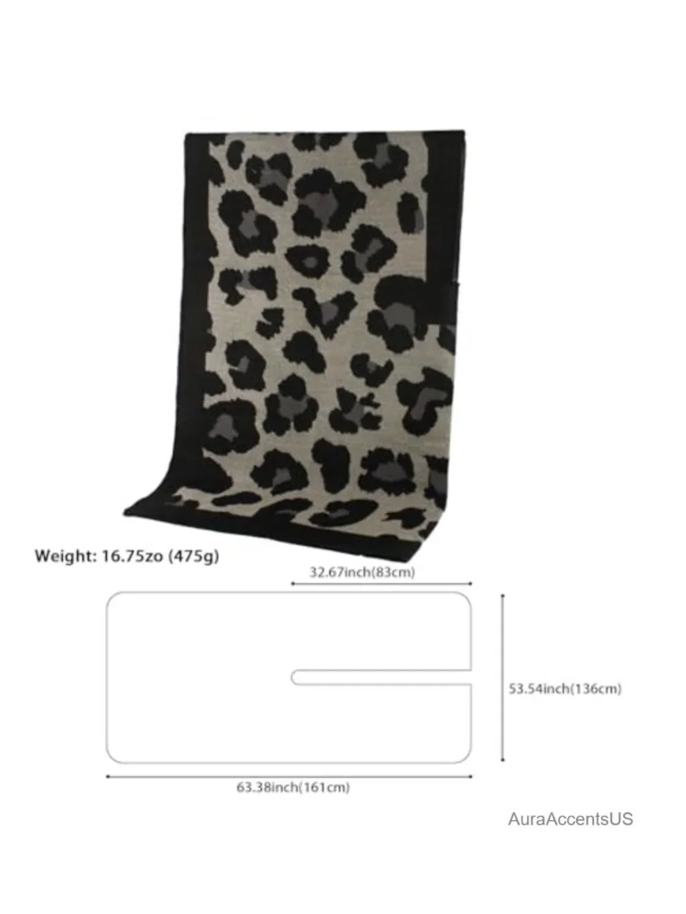 Womens Oversized Pashmina Shawl Wrap Artificial Wool Blanket Scarf Winter Warm